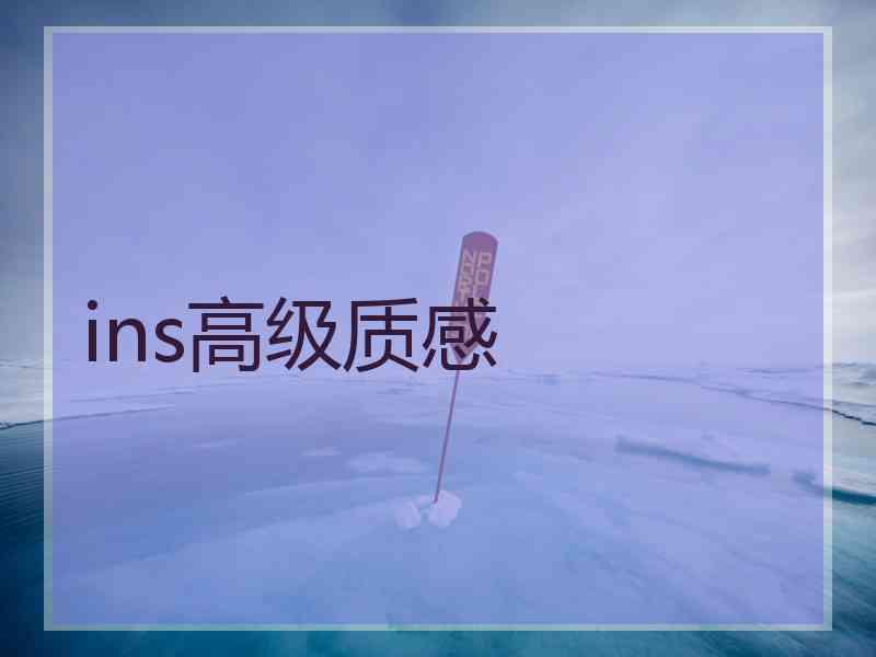 ins高级质感 ins高级质感