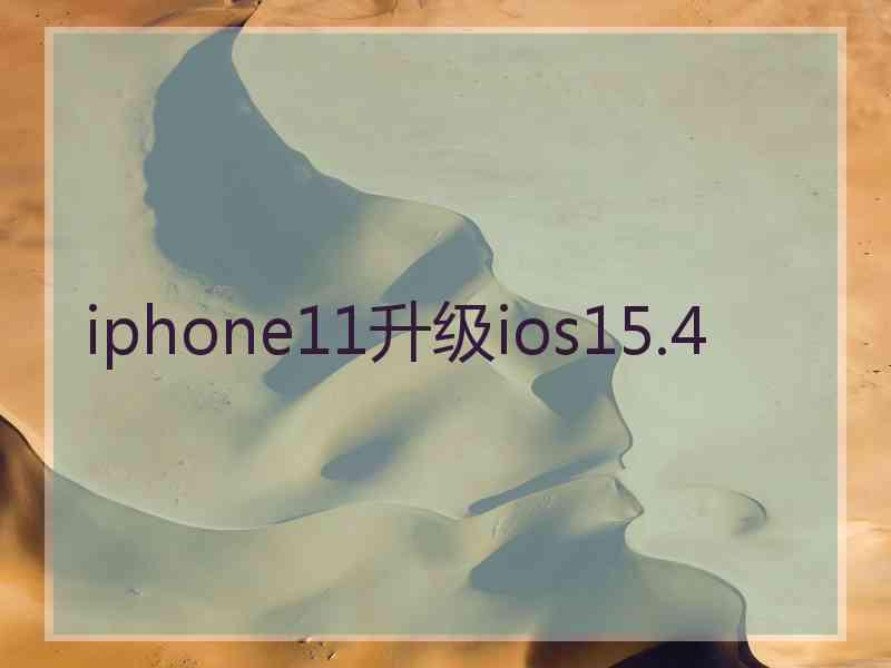 iphone11升级ios15.4 iphone11升级ios15.4