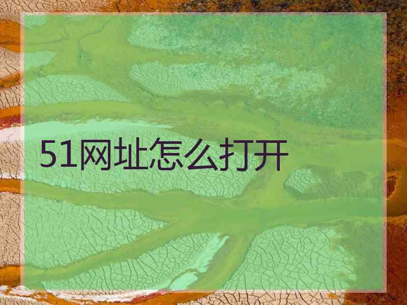 51网址怎么打开 51网址怎么打开