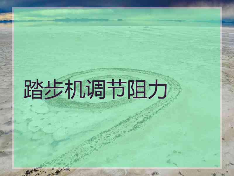 踏步机调节阻力 踏步机调节阻力