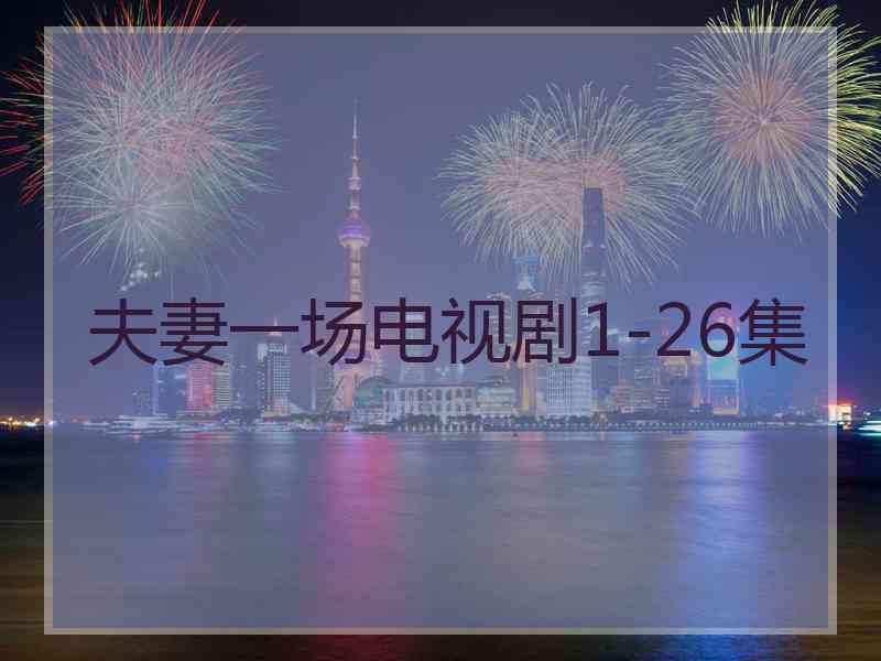 夫妻一场电视剧1-26集 夫妻一场电视剧1-26集