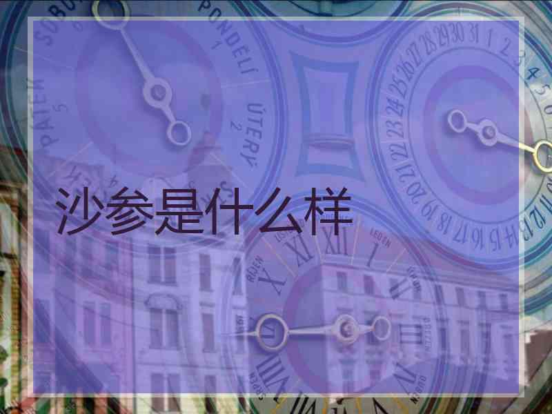 沙参是什么样 沙参是什么样