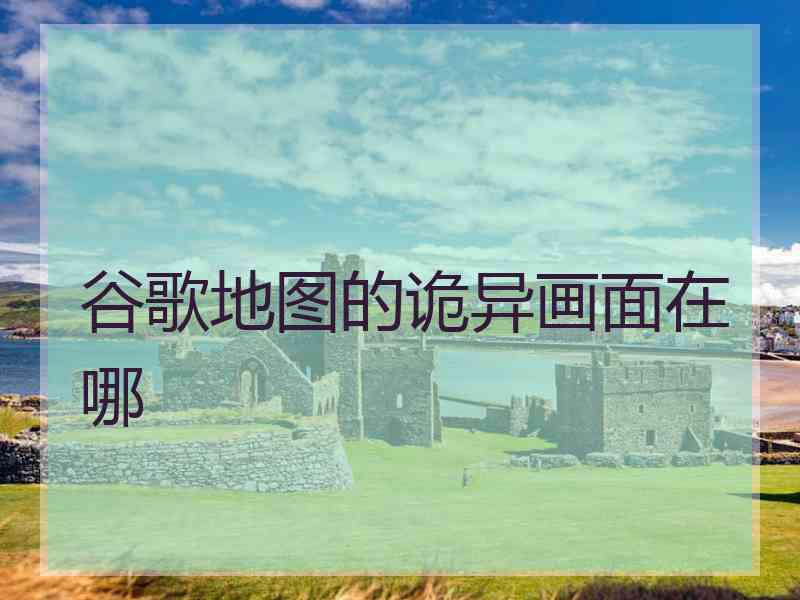 谷歌地图的诡异画面在哪 谷歌地图的诡异画面在哪