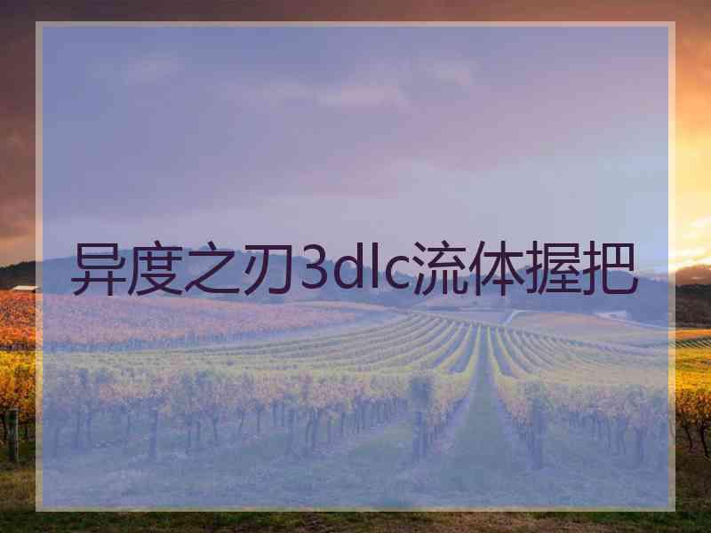 异度之刃3dlc流体握把 异度之刃3dlc流体握把