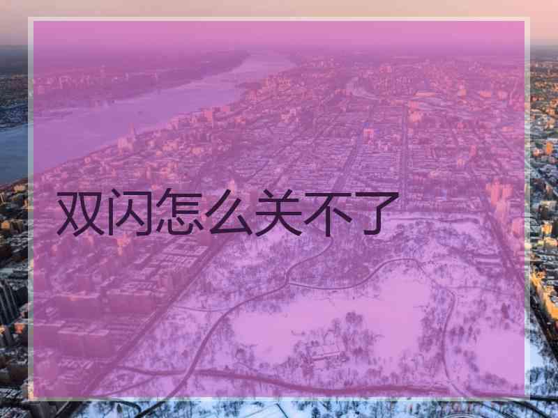 双闪怎么关不了 双闪怎么关不了