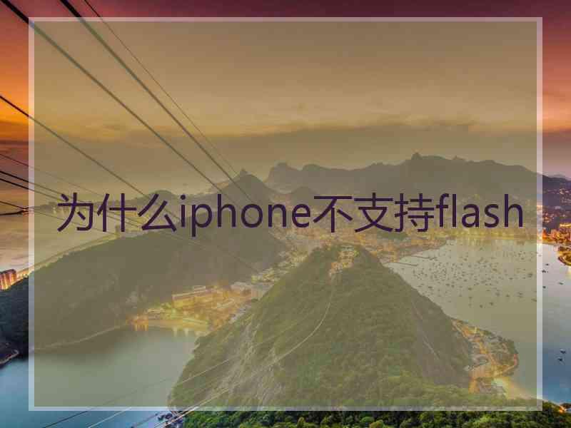 为什么iphone不支持flash 为什么iphone不支持flash