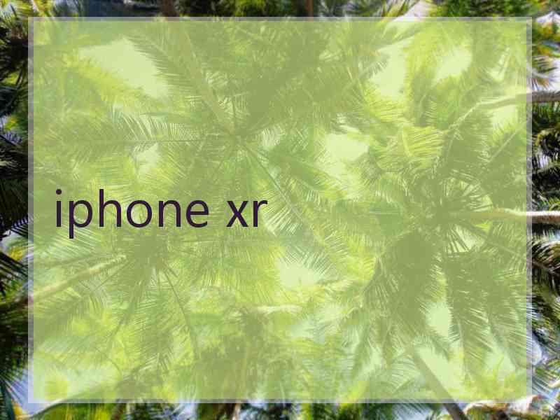 iphone xr iphone xr