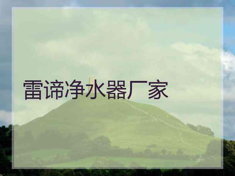 雷谛净水器厂家 雷谛净水器厂家