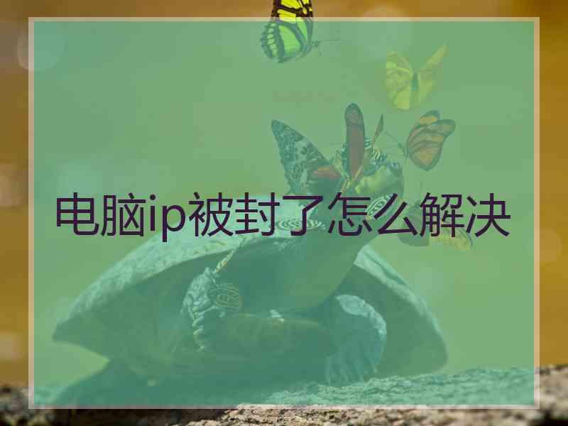 电脑ip被封了怎么解决 电脑ip被封了怎么解决
