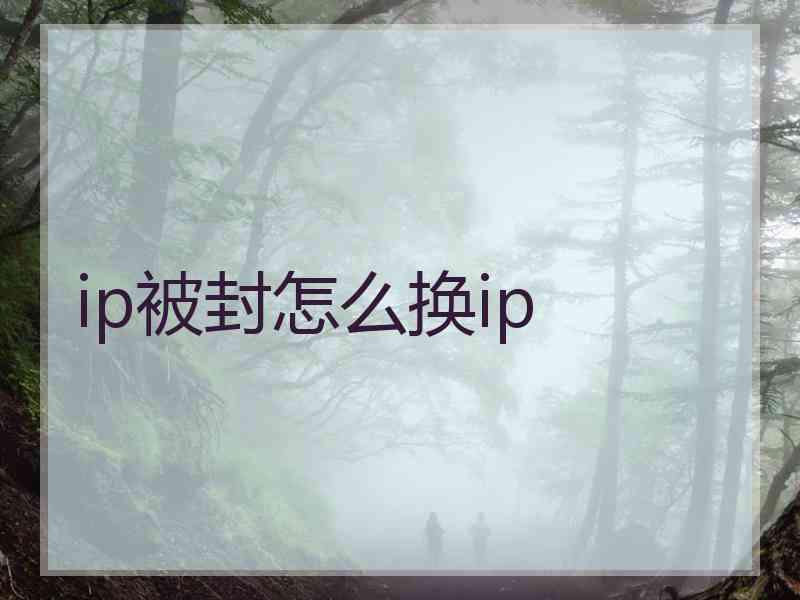 ip被封怎么换ip ip被封怎么换ip