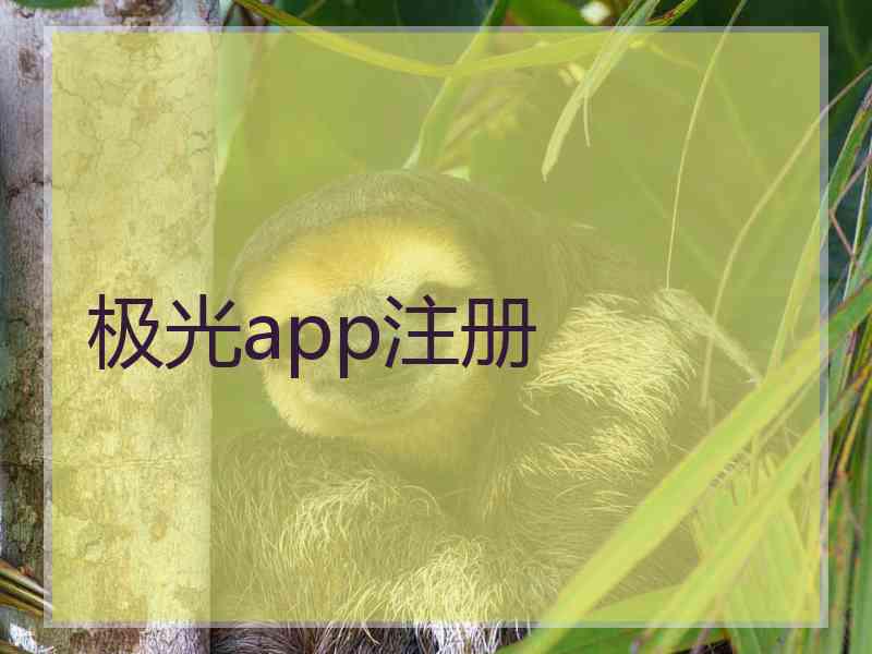 极光app注册 极光app注册