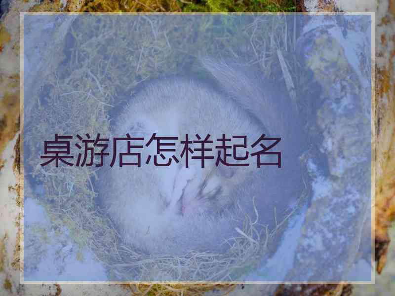 桌游店怎样起名 桌游店怎样起名