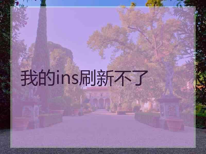 我的ins刷新不了 我的ins刷新不了