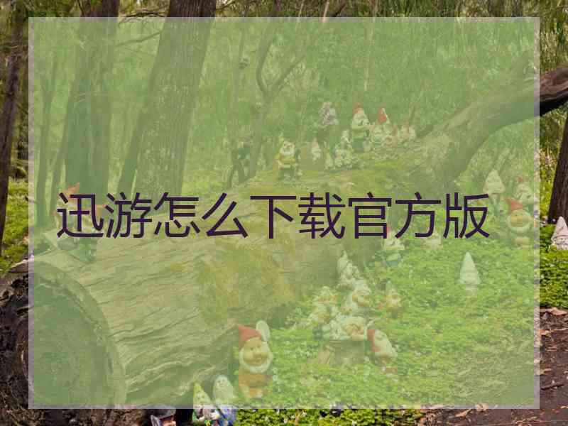 迅游怎么下载官方版 迅游怎么下载官方版