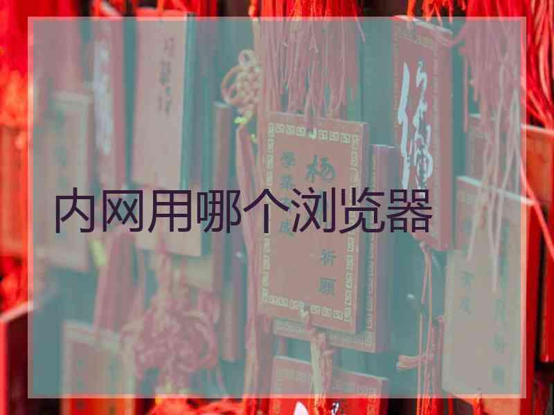内网用哪个浏览器 内网用哪个浏览器