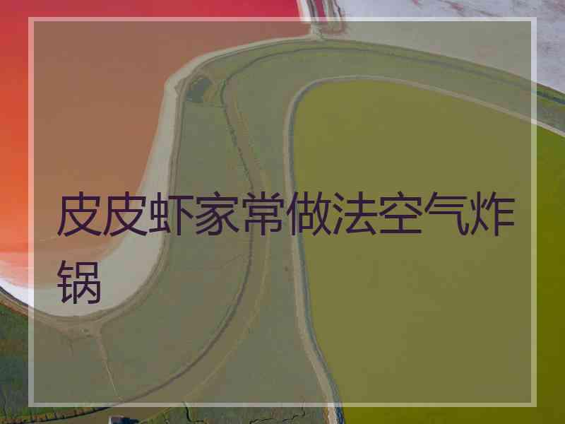 皮皮虾家常做法空气炸锅 皮皮虾家常做法空气炸锅