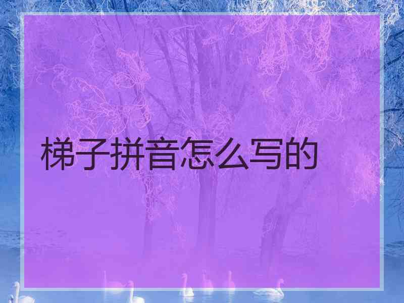 梯子拼音怎么写的 梯子拼音怎么写的