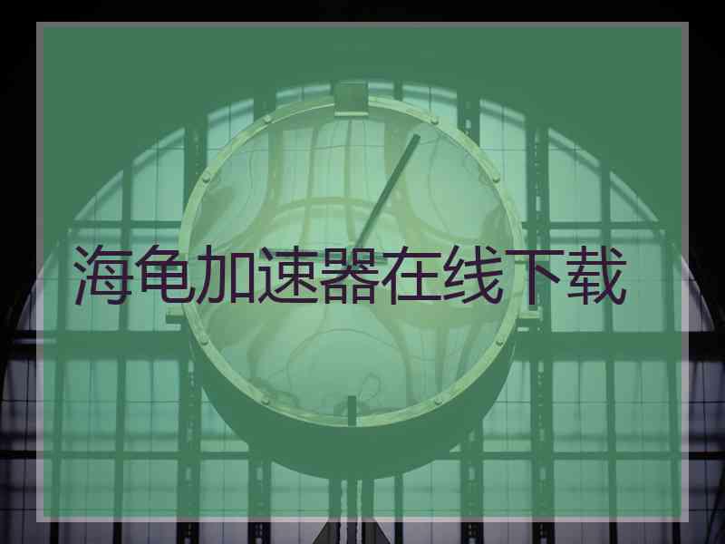 海龟加速器在线下载 海龟加速器在线下载
