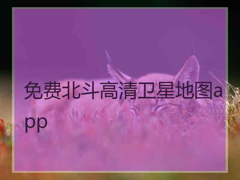 免费北斗高清卫星地图app 免费北斗高清卫星地图app