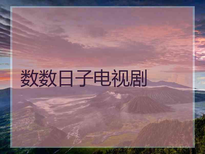 数数日子电视剧 数数日子电视剧