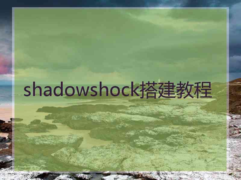 shadowshock搭建教程