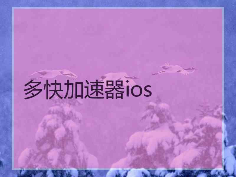 多快加速器ios 多快加速器ios