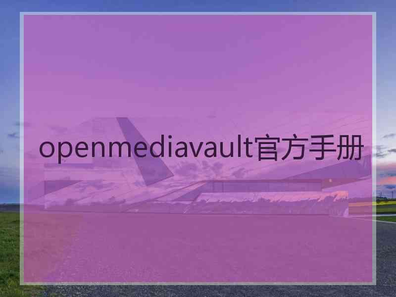 openmediavault官方手册
