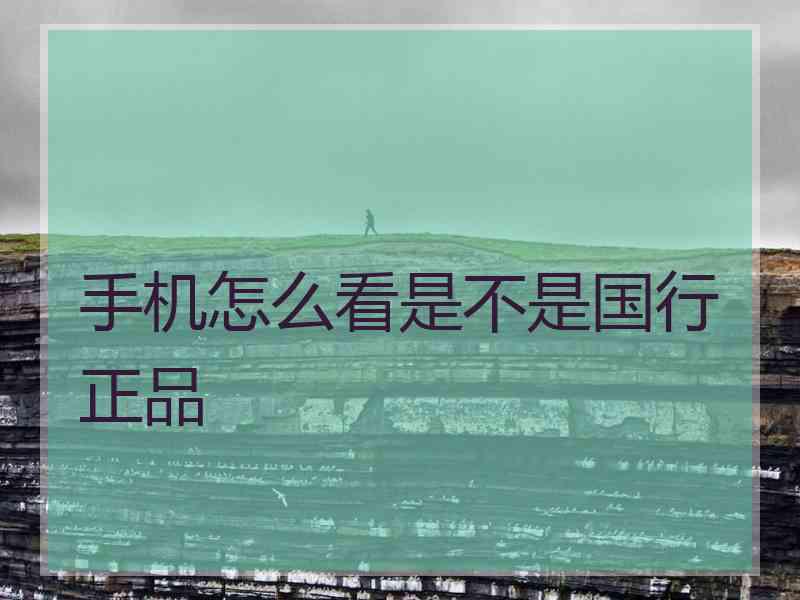 手机怎么看是不是国行正品 手机怎么看是不是国行正品