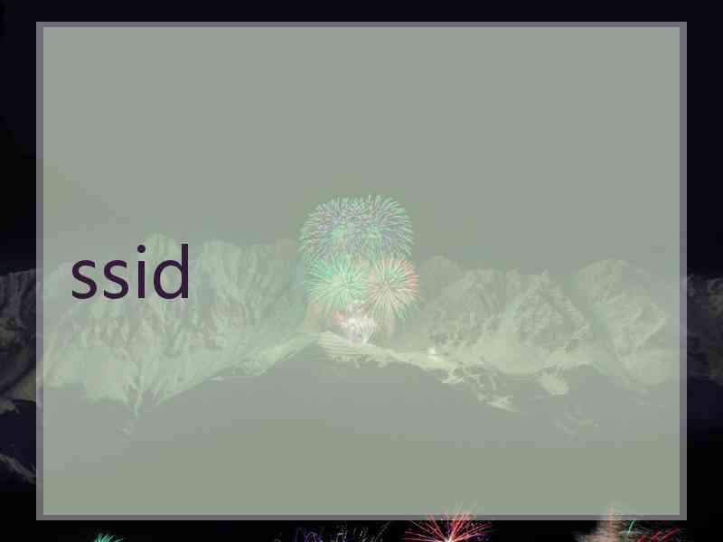 ssid ssid