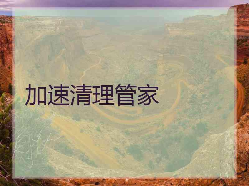 加速清理管家 加速清理管家