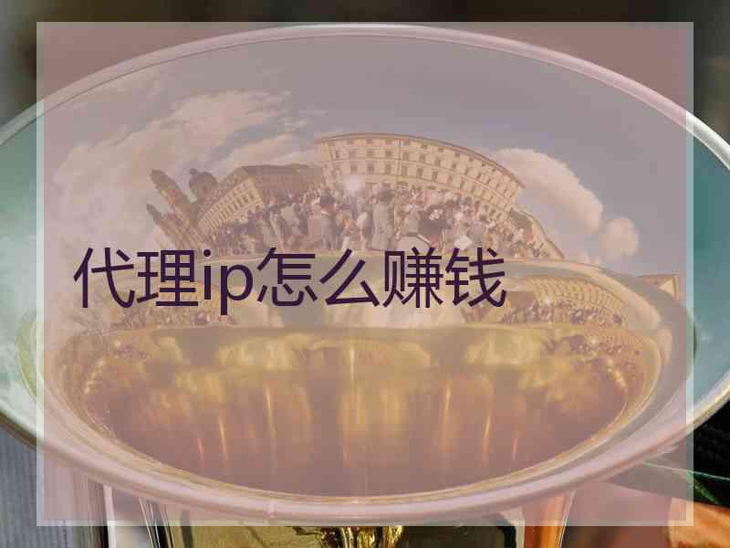 代理ip怎么赚钱