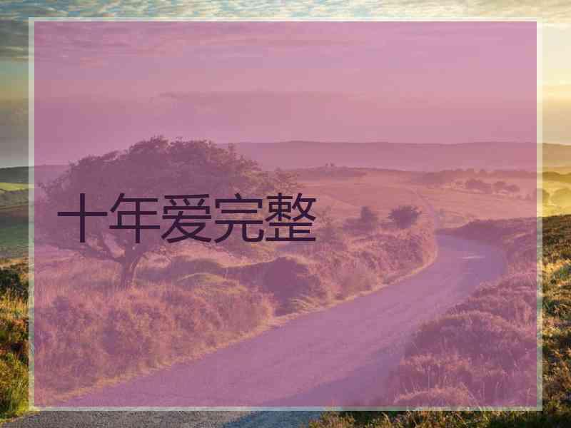 十年爱完整