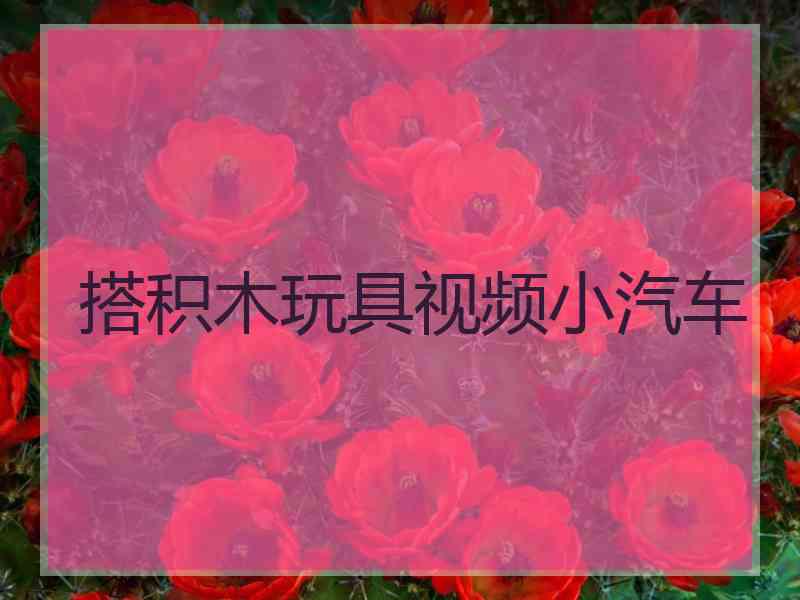 搭积木玩具视频小汽车