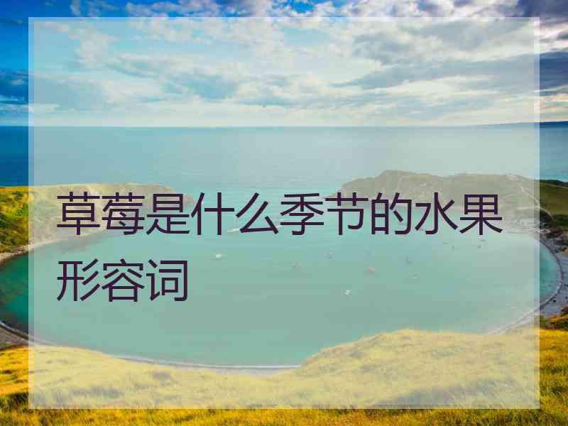 草莓是什么季节的水果形容词