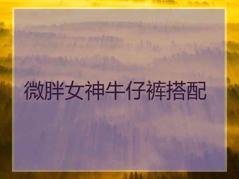 微胖女神牛仔裤搭配