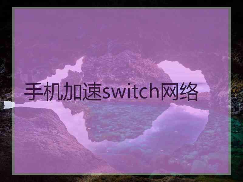手机加速switch网络