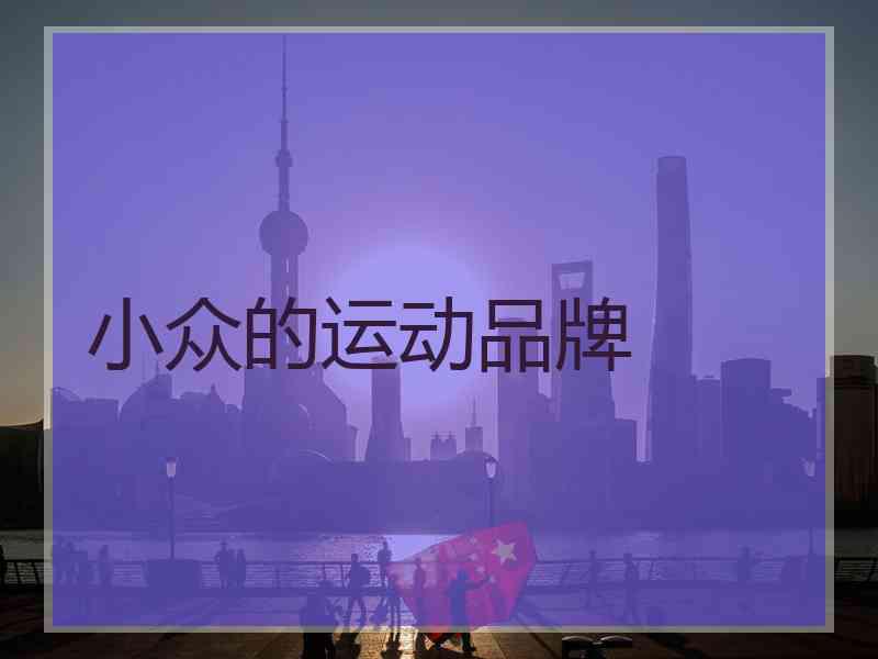小众的运动品牌