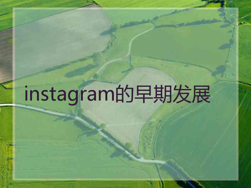 instagram的早期发展