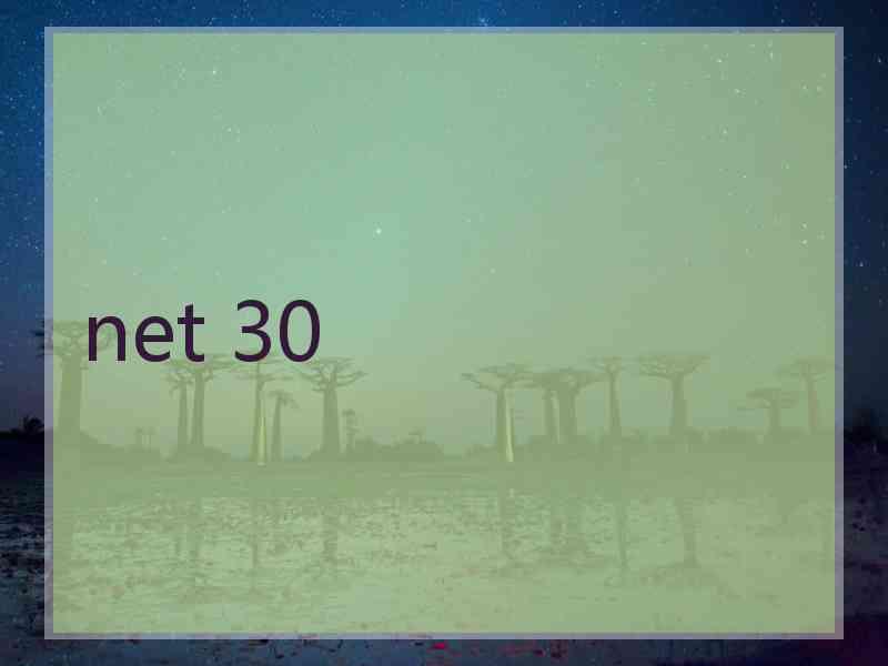 net 30