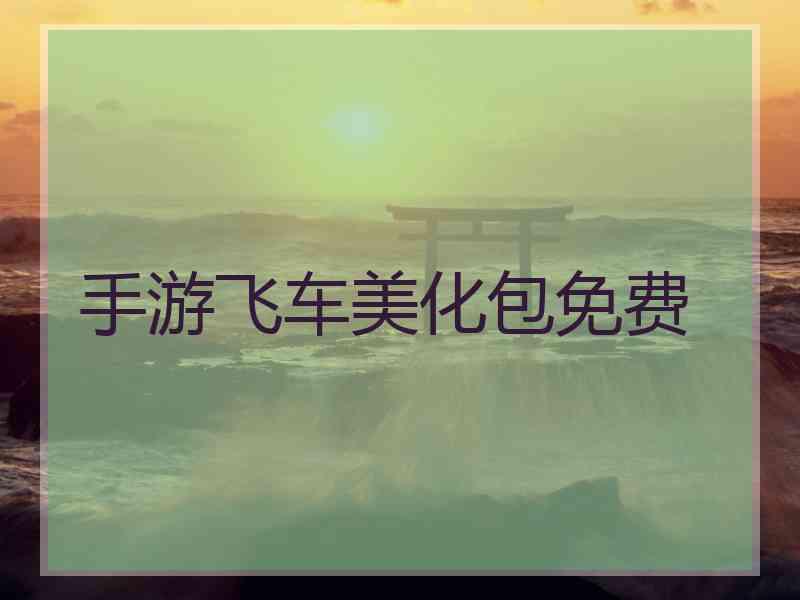 手游飞车美化包免费