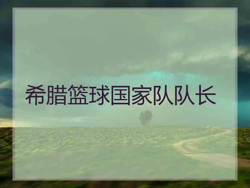 希腊篮球国家队队长