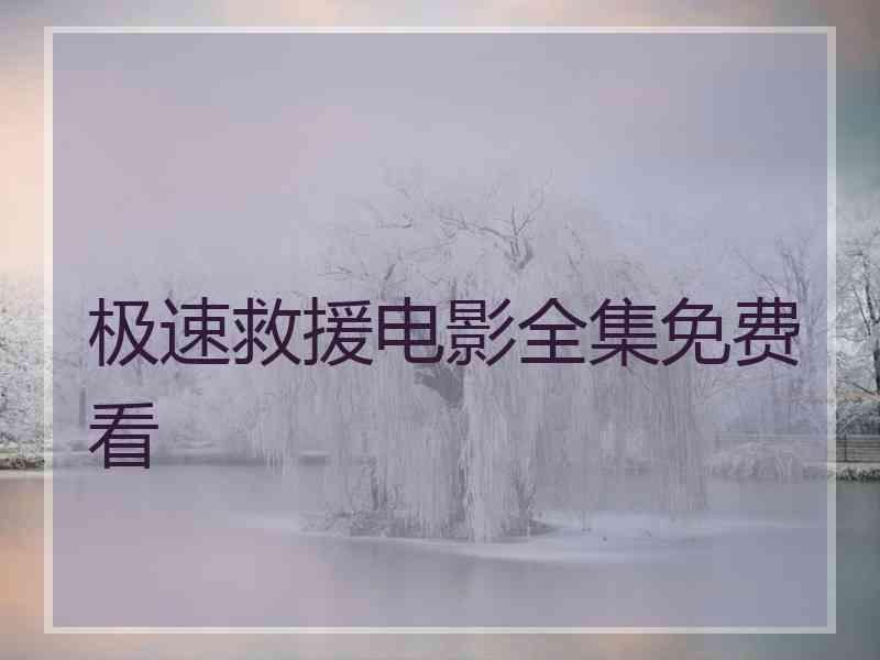 极速救援电影全集免费看