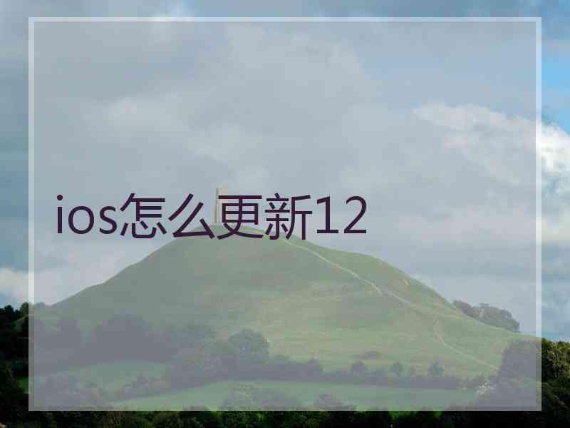 ios怎么更新12