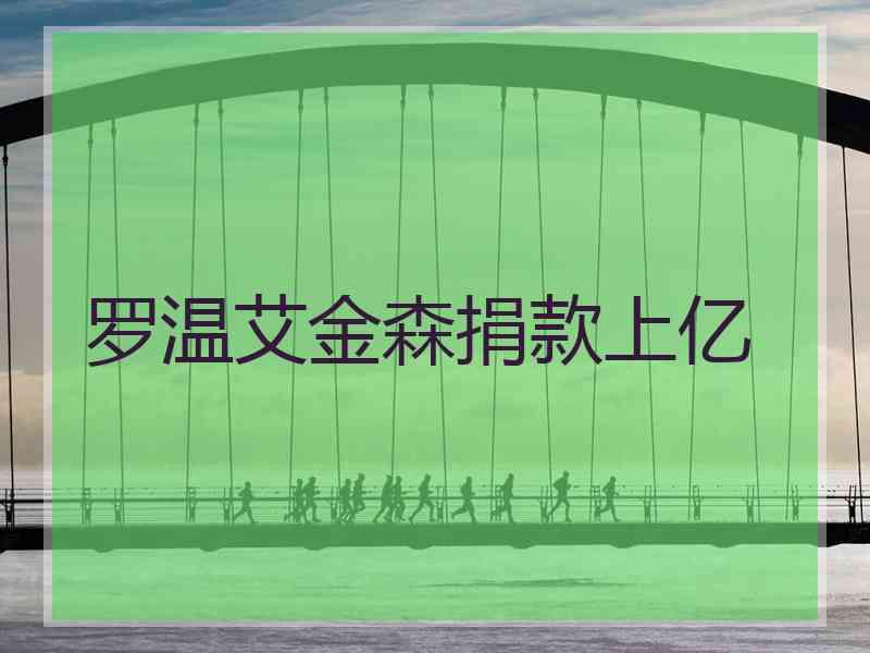罗温艾金森捐款上亿