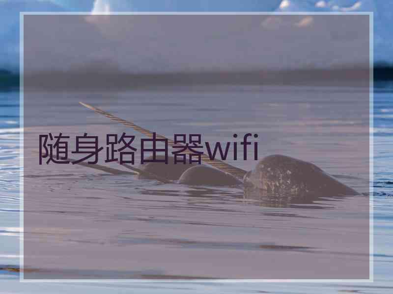 随身路由器wifi