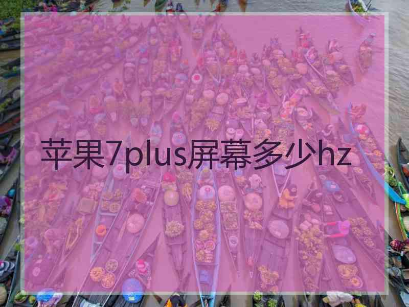 苹果7plus屏幕多少hz