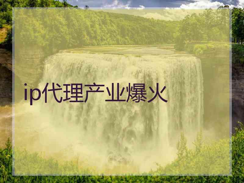 ip代理产业爆火