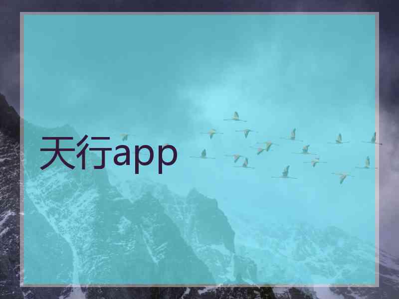 天行app