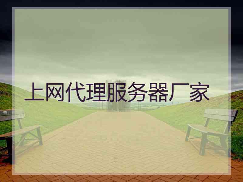 上网代理服务器厂家