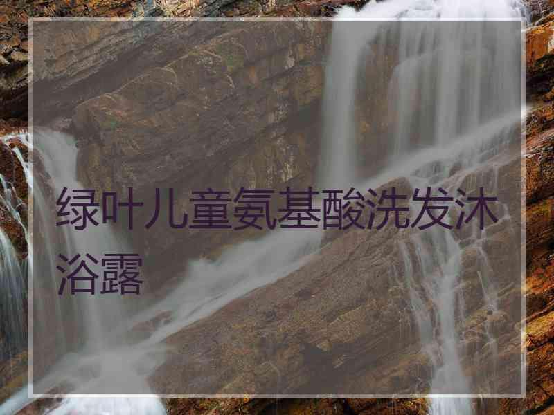 绿叶儿童氨基酸洗发沐浴露